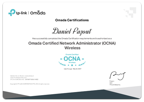 TP Link Certifikat nahled