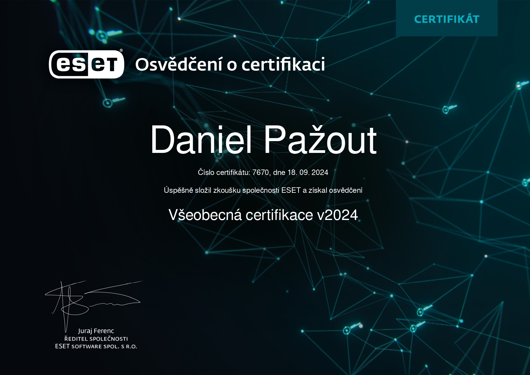 certifikat eset